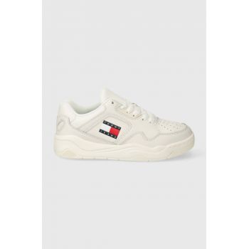 Tommy Jeans sneakers TJW NEW BASKET SNEAKER LC culoarea bej, EN0EN02524