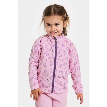 Didriksons bluza copii JADIS PR KIDS FZ culoarea violet, modelator