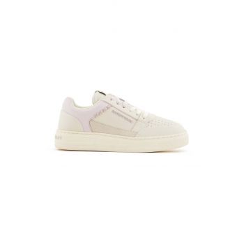 Emporio Armani sneakers din piele culoarea bej, X3X211 XR101 C657