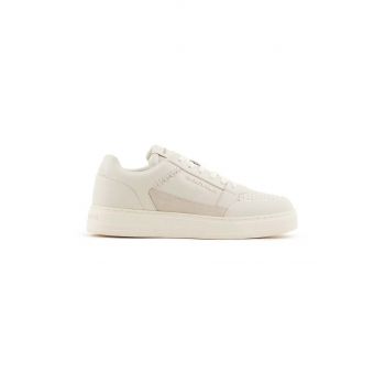 Emporio Armani sneakers din piele culoarea bej, X4X657 XR101 T847