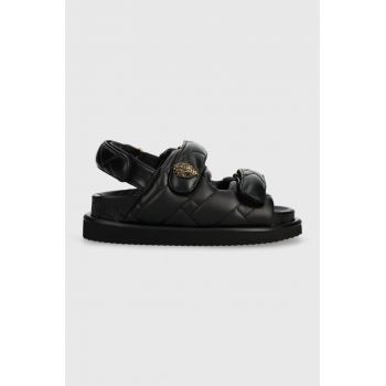 Kurt Geiger London sandale de piele Orson Puff femei, culoarea negru, cu platformă 2020600109