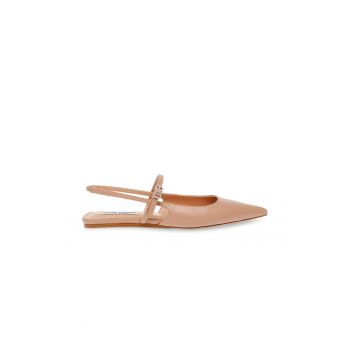 Balerini slingback de piele cu varf ascutit