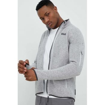 Helly Hansen hanorac Varde 2.0 bărbați, culoarea gri, melanj 49429