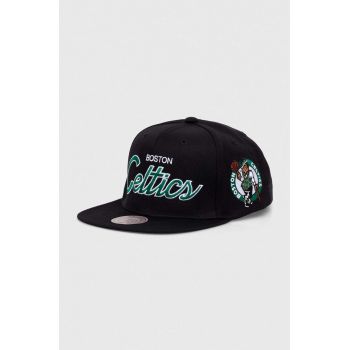 Mitchell&Ness șapcă din amestec de lână NBA BOSTON CELTICS culoarea negru, cu imprimeu