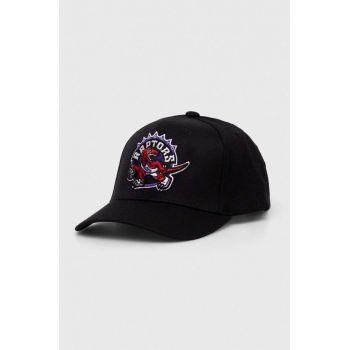 Mitchell&Ness șapcă din amestec de lână NBA TORONTO RAPTORS culoarea negru, cu imprimeu