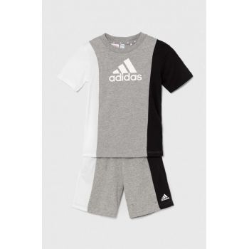 adidas compleu copii culoarea gri