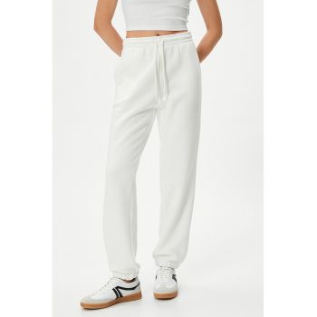 Pantaloni de trening relaxed fit cu snur