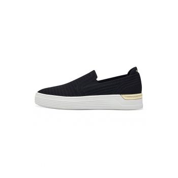 Pantofi slip-on cu aspect tricotat