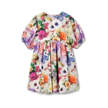 Rochie evazata cu imprimeu floral la reducere