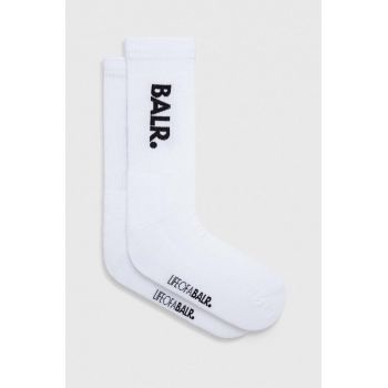 BALR. sosete 2-pack barbati, culoarea alb