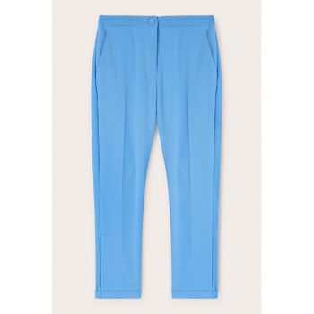 Pantaloni eleganti uni cu pensa