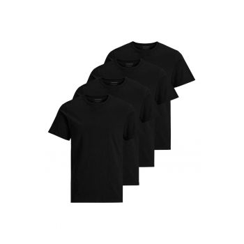 Set de tricouri cu decolteu la baza gatului Basic - 4 piese ieftin
