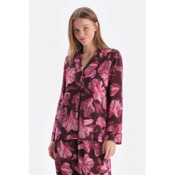 Bluza de pijama cu imprimeu floral