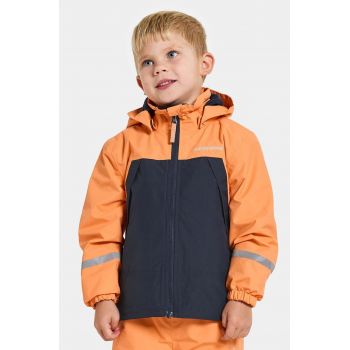 Didriksons geaca copii ENSO KIDS JACKET 5 culoarea portocaliu