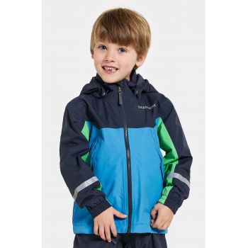 Didriksons geaca copii PILVI KIDS JKT culoarea verde