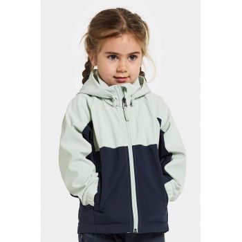 Didriksons geaca copii TROEL KDS JACKET 4 culoarea turcoaz