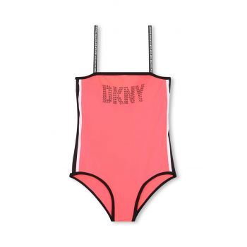 Dkny costum de baie dintr-o bucată pentru copii culoarea rosu