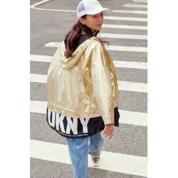 Dkny geaca copii culoarea auriu