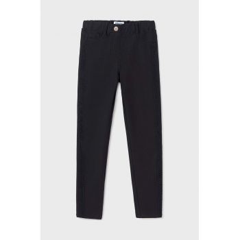 Mayoral pantaloni copii culoarea negru, neted