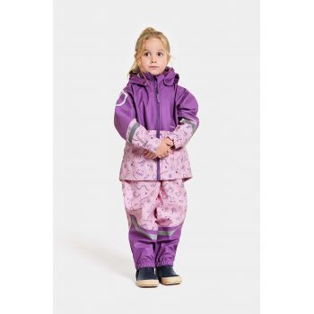 Didriksons salopeta copii WATERMAN PR KIDS 8 culoarea violet