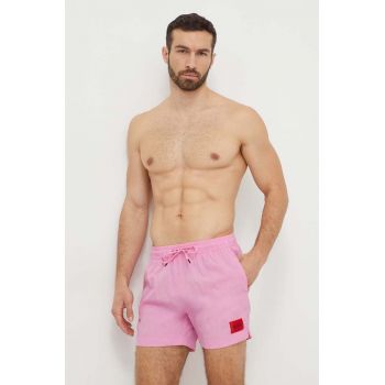 HUGO pantaloni scurți de baie culoarea roz 50469323