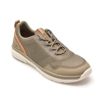 Pantofi CLARKS gri, CLARKS PRO KNIT, din material textil