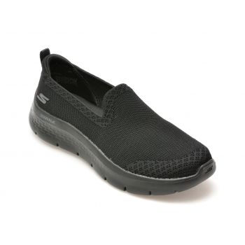 Pantofi sport SKECHERS negri, GO WALK FLEX, din material textil