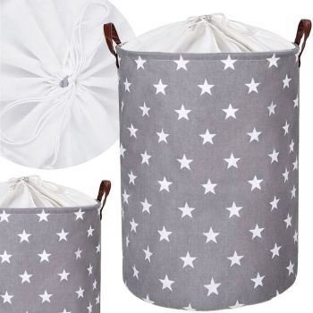 Cos pliabil Sipo pentru jucarii si rufe 35x42 cm bumbac 43l Stars