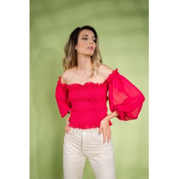 Bluza cu decolteu pe umeri Electra