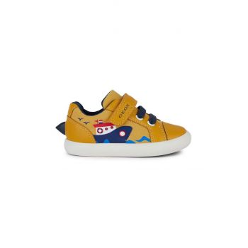 Geox sneakers pentru copii GISLI culoarea galben ieftini