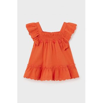 Mayoral bluza bebe culoarea portocaliu, neted