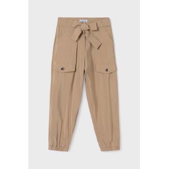 Mayoral pantaloni copii culoarea bej, neted