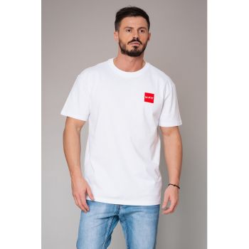 Tricou de bumbac cu logo discret