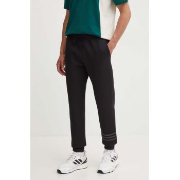 adidas Originals pantaloni de trening culoarea negru, cu imprimeu IS2812