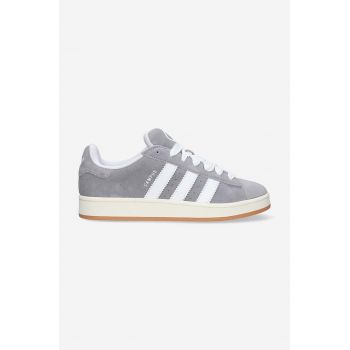 adidas Originals sneakers din piele întoarsă Campus 00s culoarea gri HQ8707