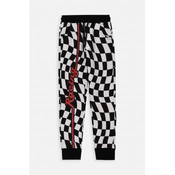 Coccodrillo pantaloni de trening pentru copii culoarea negru, modelator