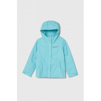 Columbia geaca copii Arcadia Jacket culoarea turcoaz de firma originala