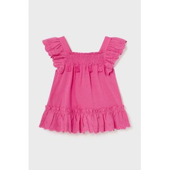 Mayoral bluza bebe culoarea roz, neted