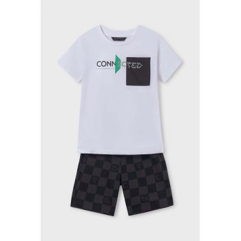 Mayoral set de bumbac pentru copii culoarea alb