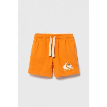 Quiksilver pantaloni scurti copii EASY DAY culoarea portocaliu