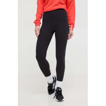 adidas colanți femei, culoarea negru, uni IP2281