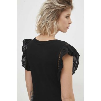 Answear Lab bluza femei, culoarea negru, neted