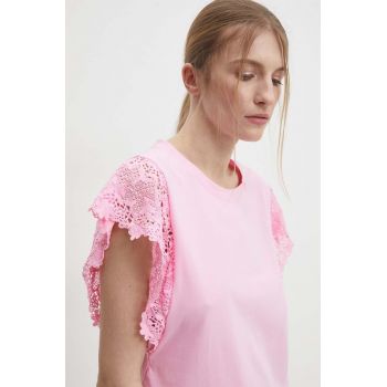 Answear Lab bluza femei, culoarea roz, neted
