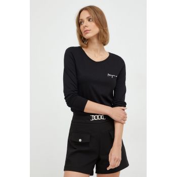 Morgan longsleeve femei, culoarea negru