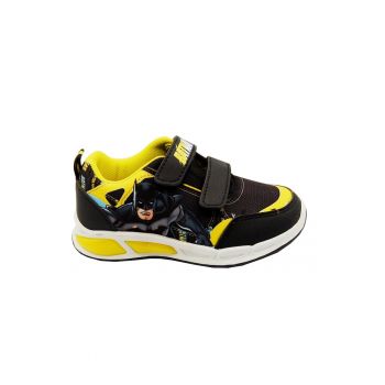 Pantofi sport cu velcro si model Batman