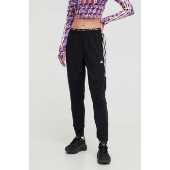 adidas Performance pantaloni de alergare Own the Run culoarea negru, cu imprimeu IS0379