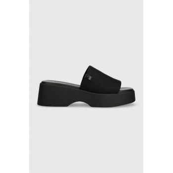 Aldo papuci Yassu femei, culoarea negru, cu platforma, 13388476.Yassu