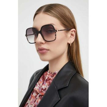 Carolina Herrera ochelari de soare femei, culoarea negru