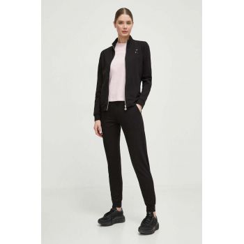 EA7 Emporio Armani trening femei, culoarea negru