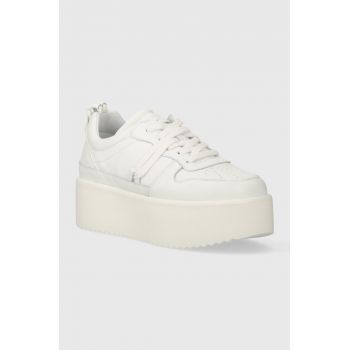 Inuikii sneakers din piele Colette Low culoarea alb 30102-800